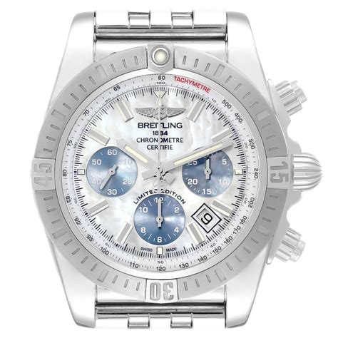 berry's breitling|Breitling mother of pearl ring.